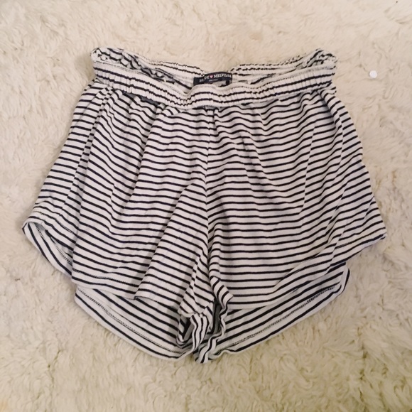brandy melville white flowy shorts